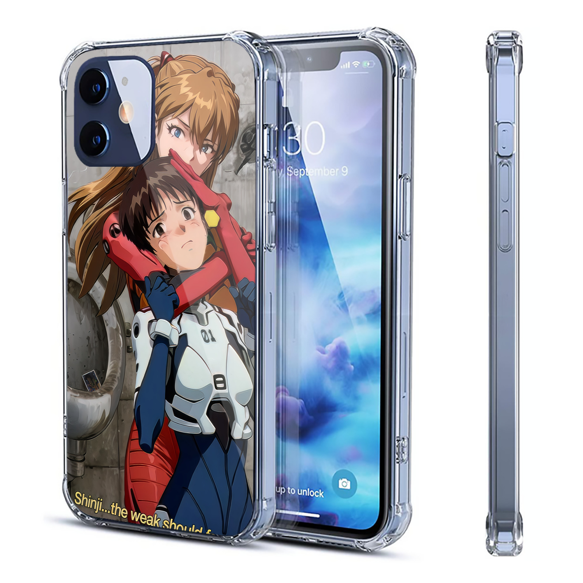 （画像用） EVA 新世紀エヴァンゲリオン 【iPhone 12シリーズ対応】透明スマホケース（クリアソフトケース）